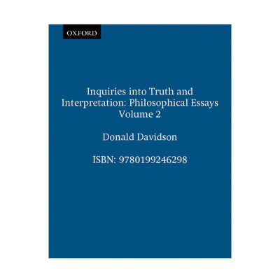 英文原版 Inquiries into Truth and Interpretation 对真理与解释的探究 戴维森语言哲学专著Donald Davidson 英文版 进口书籍