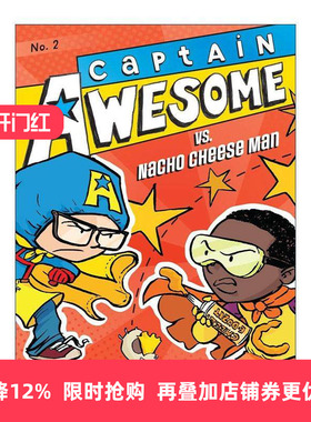 英文原版 Captain Awesome vs. Nacho Cheese Man 异能船长2 儿童动作冒险章节书 英文版 进口英语原版书籍