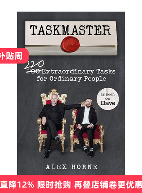 英文原版 Taskmaster 英国综艺Taskmaster周边书 220个绝佳任务 英文版 进口英语原版书籍