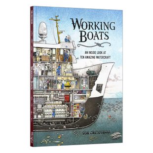 机械装 置操作图鉴 儿童知识类科普百科 Working 进口原版 船舶手册 精装 英文书籍 Boats