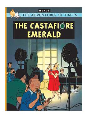 英文原版 The Adventures Of Tintin The Castafiore Emerald 丁丁历险记之绿宝石失窃案 儿童精装漫画 英文版 进口英语原版书籍