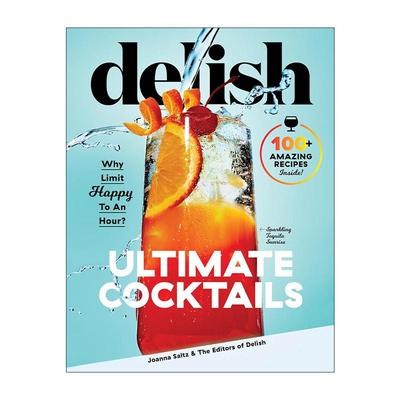 英文原版 Delish Ultimate Cocktails Free 9-Recipe Sampler 美味的终极鸡尾酒配方指南 酒杯使用方式 英文版 进口英语原版书籍