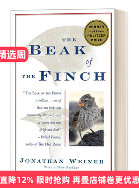 英文原版 The Beak of the Finch 鸟喙 加拉帕格斯群岛考察记 1995普利策奖 豆瓣高分推荐 Jonathan Weiner 进口英语原版书籍