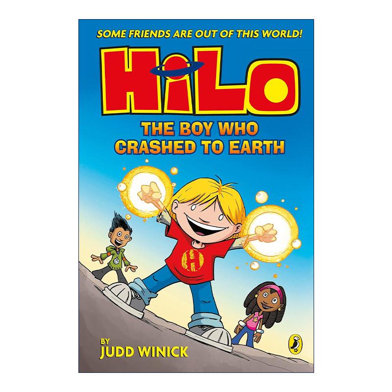 英文原版 Hilo The Boy Who Crashed to Earth 希罗漫画1 撞入地球的男孩 英版 贾德·维尼克 英文版 进口英语原版书籍
