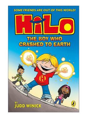 英文原版 Hilo The Boy Who Crashed to Earth 希罗漫画1 撞入地球的男孩 英版 贾德·维尼克 英文版 进口英语原版书籍