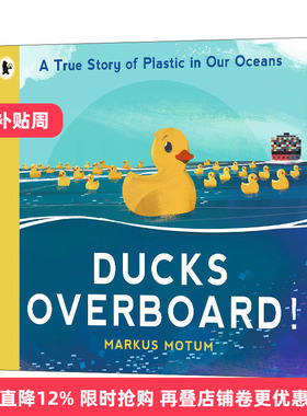 英文原版 Ducks Overboard! A True Story of Plastic in Our Oceans 穿越海洋的鸭子 儿童图画书 英文版 进口英语原版书籍