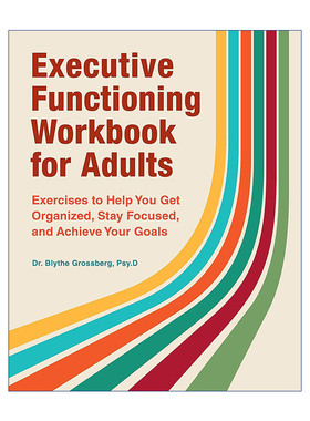 英文原版 Executive Functioning Workbook for Adults 成人执行力练习册 保持专注 实现目标 英文版 进口英语原版书籍