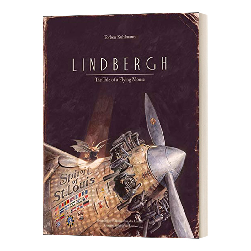 英文原版绘本 Lindbergh The Tale of a Flying Mouse 飞鼠传奇 精装绘本 Torben Kuhlmann 英文版 进口英语原版书籍 书籍/杂志/报纸 儿童读物原版书 原图主图