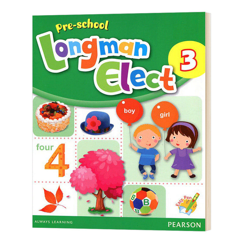 培生朗文幼儿英语教材3 英文原版 Pre-school Longman Elect 3 学生用书3 点读版 中班 英文版 进口英语书籍