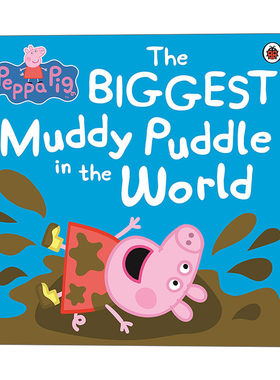 英文原版 Peppa Pig The BIGGEST Muddy Puddle in the World Picture Book 小猪佩奇 世界上最大的泥坑 儿童绘本 英文版 进口书籍