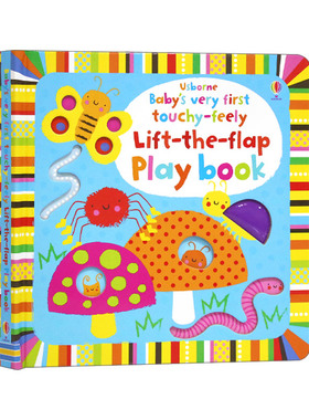 英文原版 Usborne Baby's Very First Touchy-Feely Lift-the-Flap Play Book 宝宝的首本触摸认知翻翻游戏书 英文版 进口英语书籍