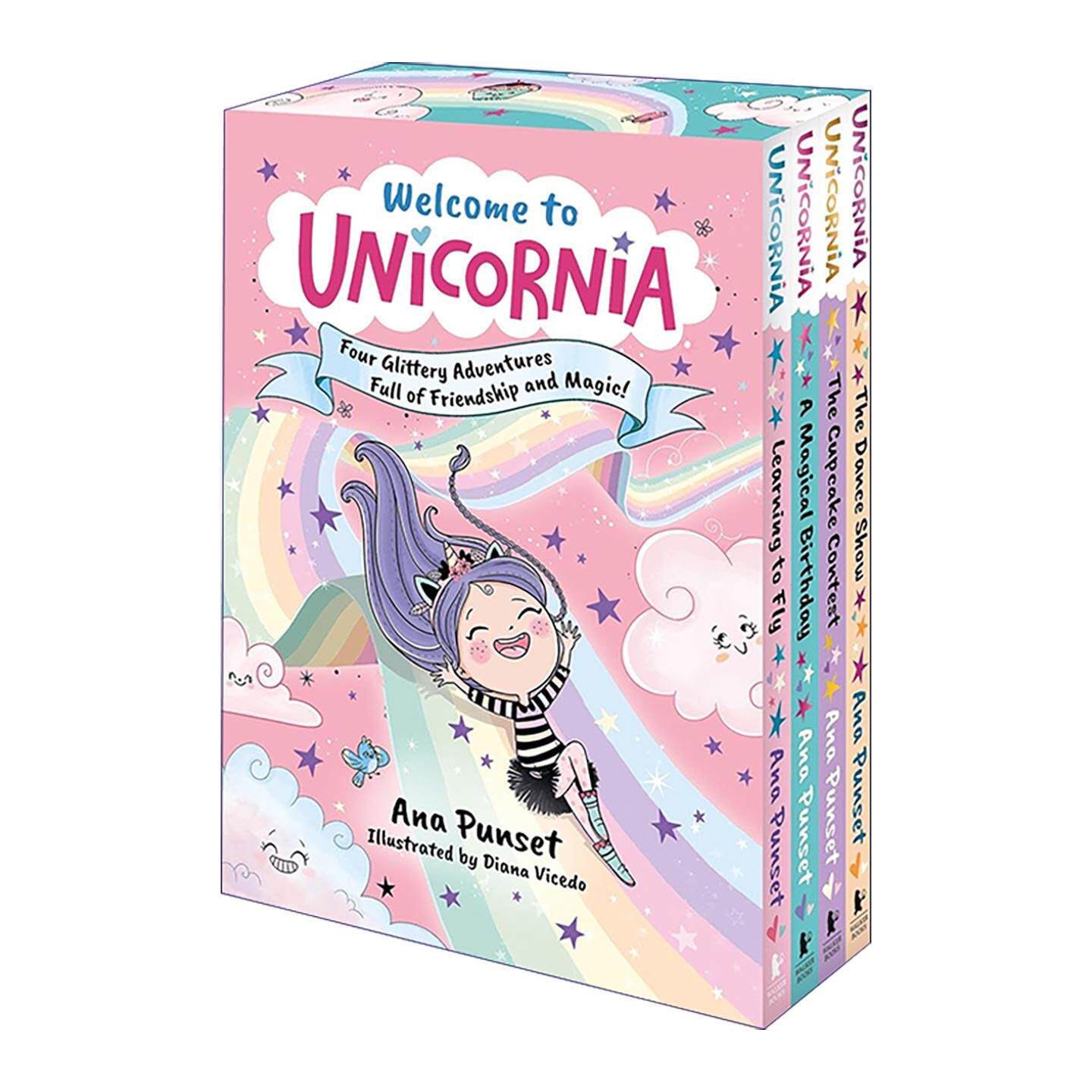 英文原版 Welcome to Unicornia 独角兽尼亚4册套装 儿童奇幻小说 英文版 进口英语原版书籍