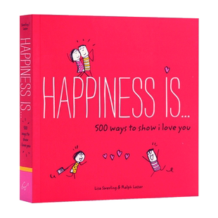 幸福是表达我爱你的500种方式 Happiness Is 500 Ways to Show I Love You 英文原版 治愈系全年龄段漫画绘本书 英文版英语书籍
