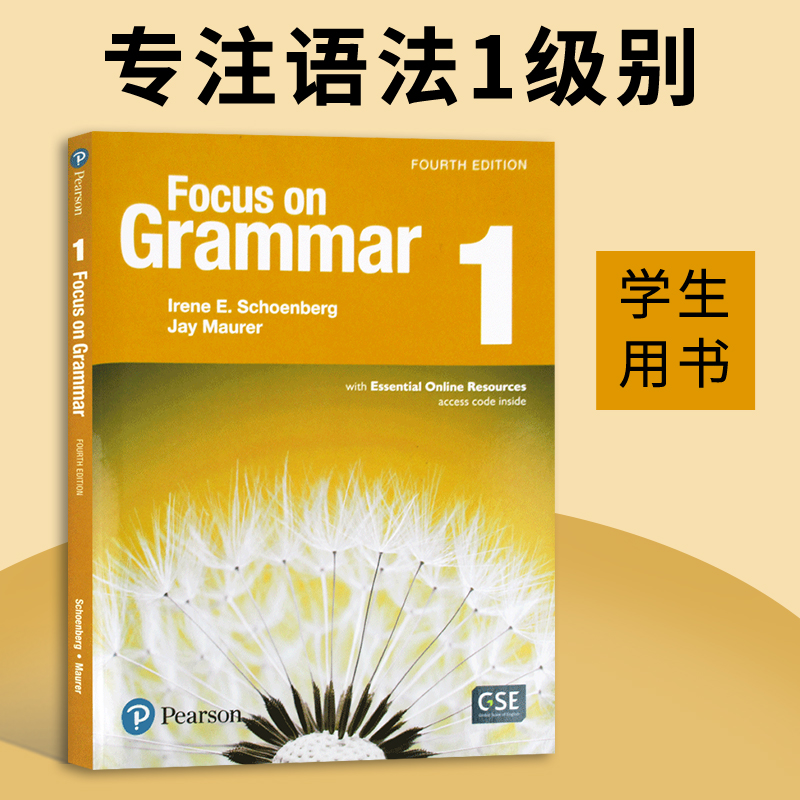 专注语法1级别 学生用书 Focus on grammar Level 1 英文原版书 英语语法学习 语法辅导书 进口英语书籍 Pearson Education ESL