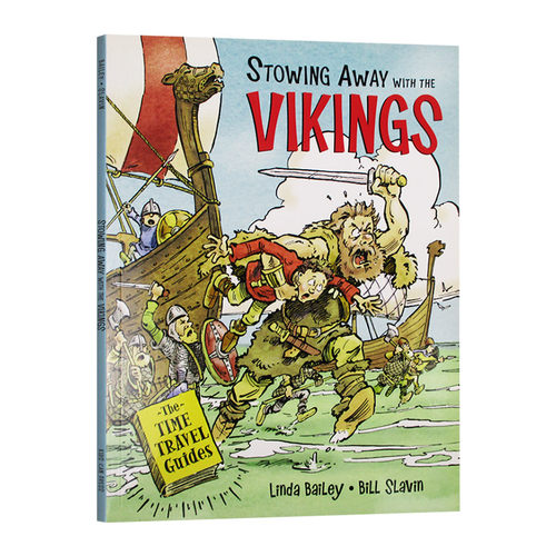 让孩子爱上古文明 神奇时光探险之旅 Stowing Away with the Vikings 英文原版 英文版儿童百科绘本 地理风情 时间旅行者 维京时代