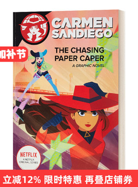 英文原版 The Chasing Paper Caper Graphic Novel 神偷卡门3 电影漫画故事图画书 Netflex剧 英文版 进口英语原版书籍