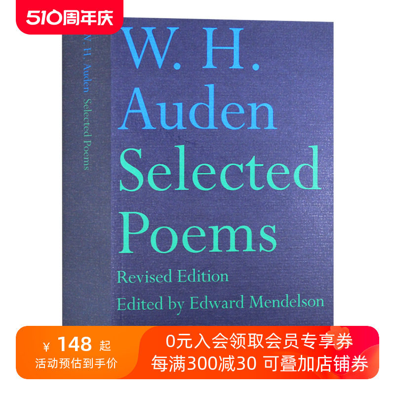 h. auden: selected poems奥登诗选进口原版英文书籍