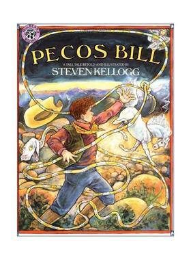 英文原版 Pecos Bill 佩科斯法案 美国故事大王Steven Kellogg 英文版 进口英语原版书籍