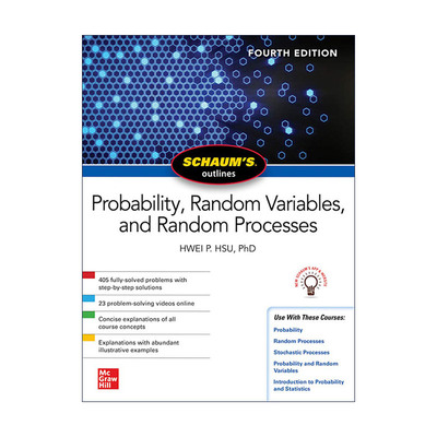 英文原版 Schaum's Outline Probability Random Variables Random Process 英文版 进口英语原版书籍