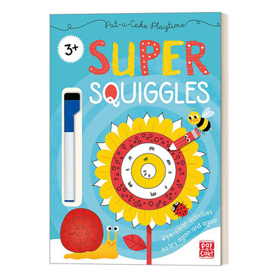 Pat-a-Cake Playtime: Super Squiggles 游戏时间：超“曲线”进口原版英文书籍