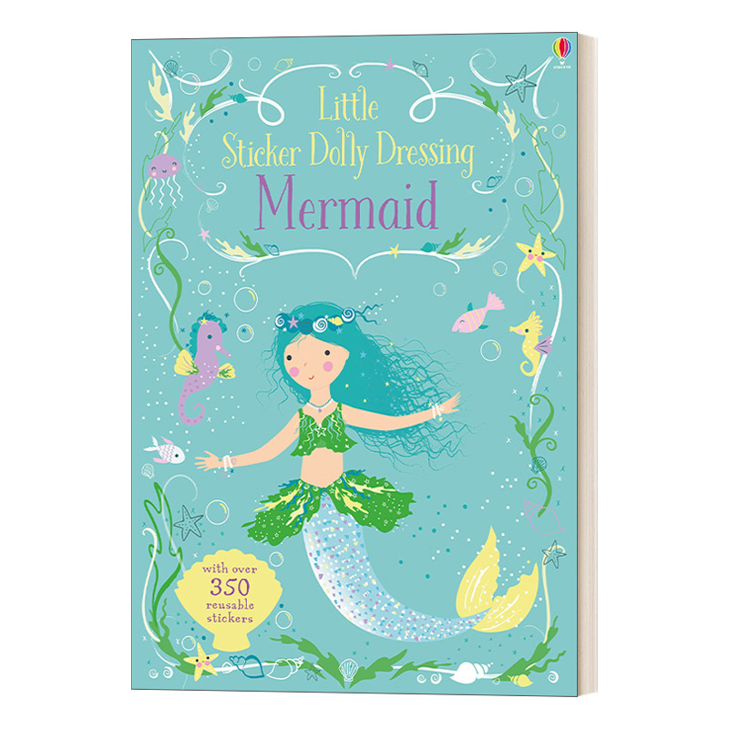 Little Sticker Dolly Dressing Mermaid 多莉贴纸 美人鱼进口原版英文书籍