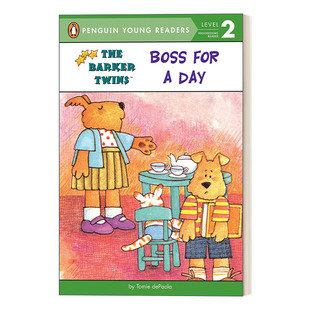 书籍 进口英语原版 巴克双胞胎系列 Boss for 一天老板 The Day 英文版 英文原版 Barker 企鹅青少分级阅读2级 Twins