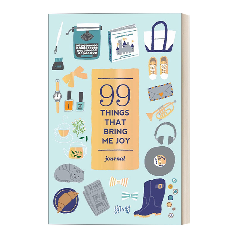 英文原版 99 Things That Bring Me Joy Guided Journal 99件让我快乐的事 导览日记 插画配图 英文版 进口英语原版书籍