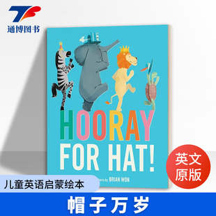 Hat Board Hooray 12345岁幼儿早教亲子阅读纸板书 我们一起去猎熊翻翻故事书 for 帽子万岁儿童英语启蒙绘本 英文原版 Book
