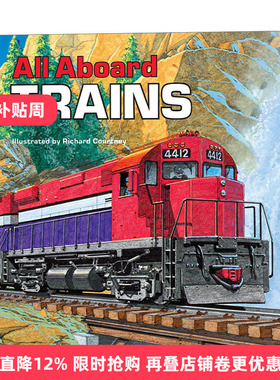 英文原版 All Aboard Trains 火车 交通工具 儿童启蒙科普绘本 Deborah Harding 英文版 进口英语原版书籍