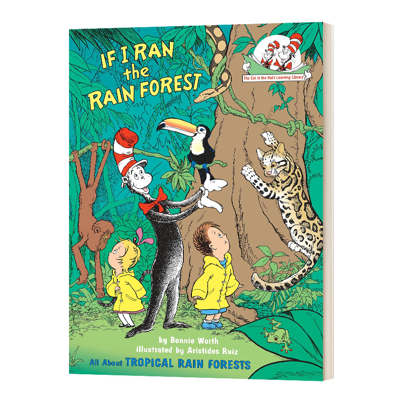 英文原版 If I Ran the Rain Forest Tropical Rain 苏斯博士 戴帽子的猫图书馆 雨林 英文版 进口英语原版书籍
