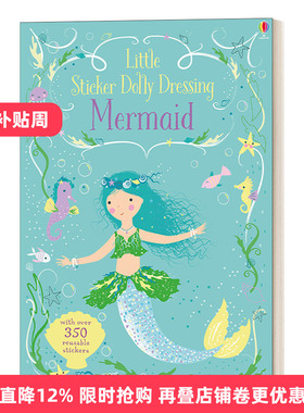 Little Sticker Dolly Dressing Mermaid 多莉贴纸 美人鱼进口原版英文书籍