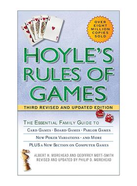 英文原版 Hoyle's Rules of Games 霍伊尔游戏规则 基本家庭指南 纸牌 棋盘 客厅游戏 扑克牌 Albert H. Morehead进口英语原版书籍