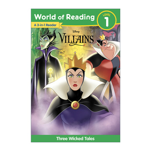Reading 书籍 进口英语原版 Bind World Villains Disney 英文版 英文原版 迪士尼阅读世界分级读物 Story