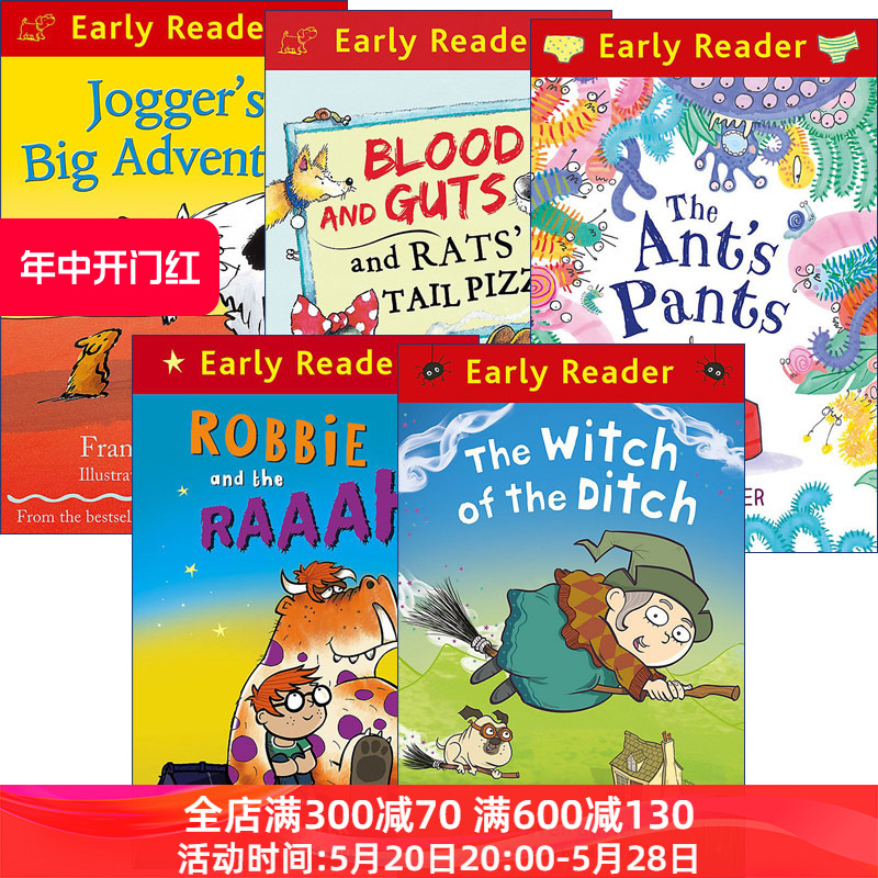 Early Reader 幽默绘本5册进口原版英文书籍 书籍/杂志/报纸 儿童读物原版书 原图主图