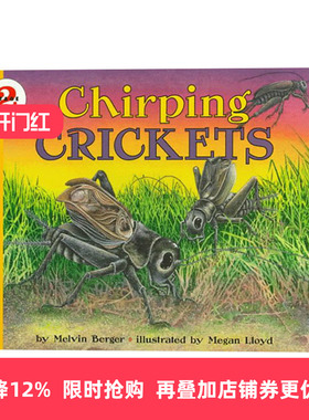 英文原版 Let's Read and Find Out 2 Chirping Crickets 自然科学启蒙 L2 唧唧喳喳的蟋蟀 英文版 进口英语原版书籍
