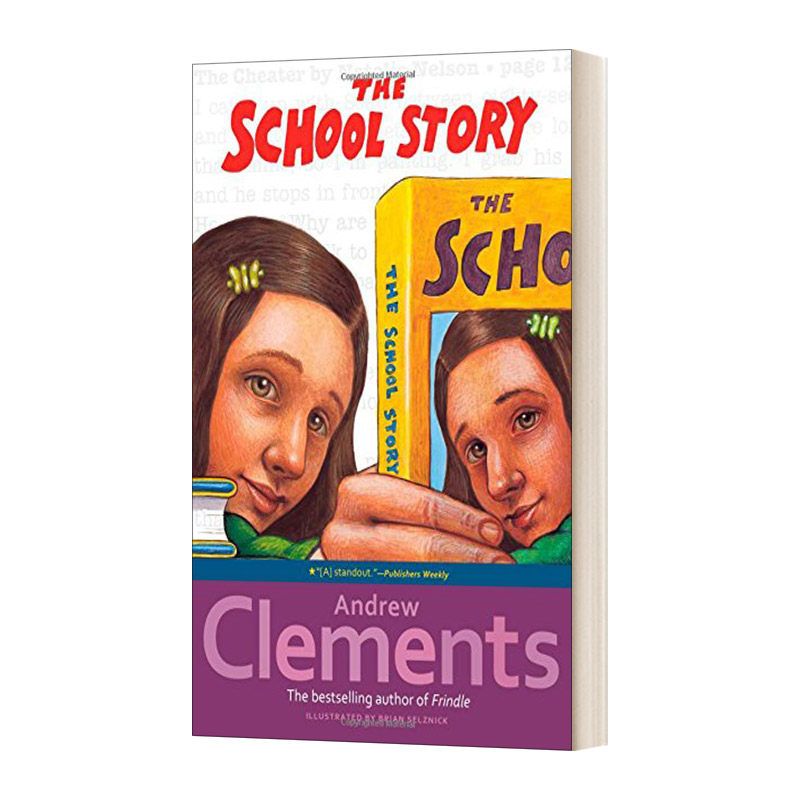 英文原版The School Story  学校的故事  粉灵豆作者 Andrew Clements进口书籍