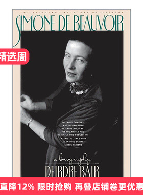英文原版 Simone De Beauvoi 波伏瓦传记 普利策奖提名作者Deirdre Bair 英文版 进口英语原版书籍