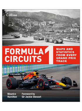 英文原版 Formula 1 Circuits Maps and statistics from every Grand Prix Track 一级方程式赛道 每一个大奖赛赛道的地图和统计