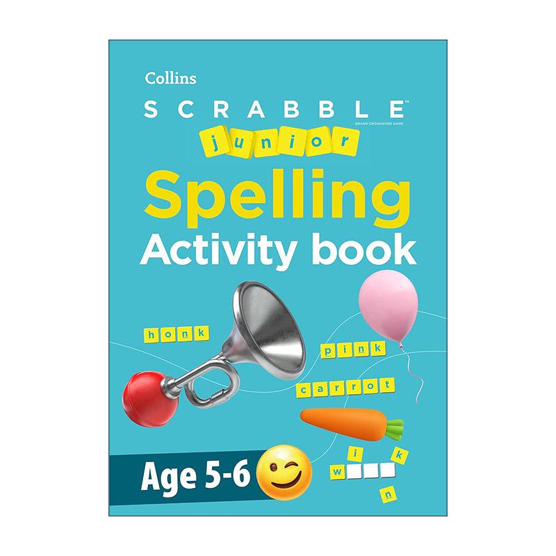 英文原版 Collins SCRABBLE? Junior Spelling Activity Book Age 5-6 柯林斯少儿拼写练习活动书 英文版 进口英语原版书籍