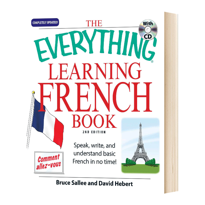 The Everything Learning French 百宝箱 法语学习书 带CD进口原版英文书籍