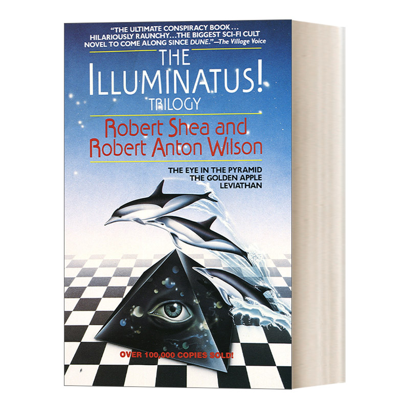 英文原版 The Illuminatus! Trilogy 光明会三部曲 金字塔之眼 金苹果 利维坦 惊悚奇幻冒险小说 Robert Shea 进口英语原版书籍