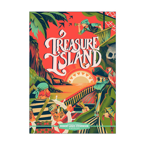 英文原版 Classic Starts Treasure Island 开始读经典 金银岛 精装 英文版 进口英语原版书籍