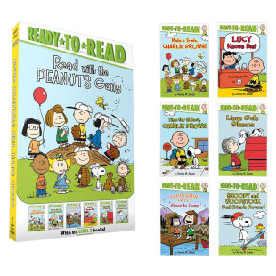 with Gang 史努比 Read Charles Schulz 花生漫画6册 英语书 the 英文原版 英语分级阅读 准备阅读2级 Peanuts 进口原版