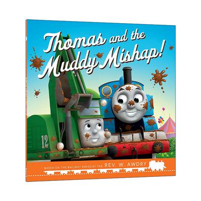 英文原版 Thomas & Friends Thomas and the Muddy Mishap 托马斯小火车绘本 托马斯与泥巴事故 儿童友谊故事 进口英语原版书籍