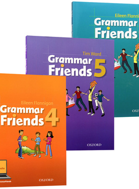 牛津小学英语语法书 英文原版 Oxford Grammar Friends 4-6 和语法做朋友 涵盖剑桥少儿英语考试语法 寒暑假短期语法课程教材