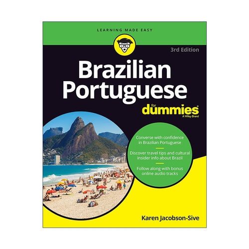 原版 Brazilian Portuguese for Dummies 巴西葡萄牙语达人迷 第3版 进口原版书籍
