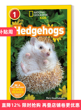 英文原版 National Geographic Readers Hedgehogs Level 1 国家地理分级读物 刺猬 第1级 英文版 进口英语原版书籍