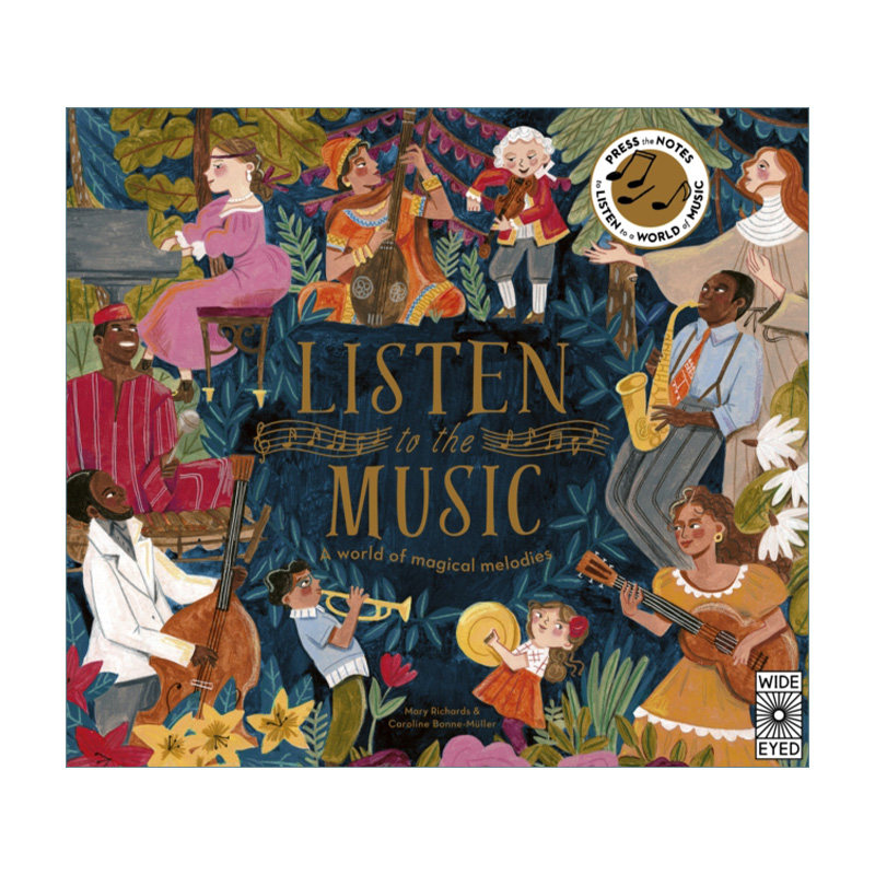 英文原版 Listen to the Music A world of magical melodies 聆听音乐 充满魔幻旋律的世界 精装 英文版 进口英语原版书籍