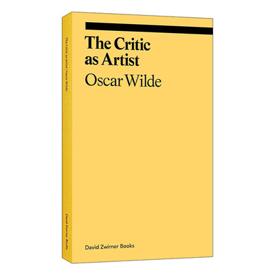 英文原版 The Critic as Artist 身为艺术家的批评家 奥斯卡王尔德 读画诗系列 ekphrasis 英文版 进口英语原版书籍