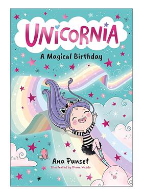 英文原版 Unicornia A Magical Birthday 独角兽尼亚 神奇的生日 儿童奇幻故事小说 英文版 进口英语原版书籍